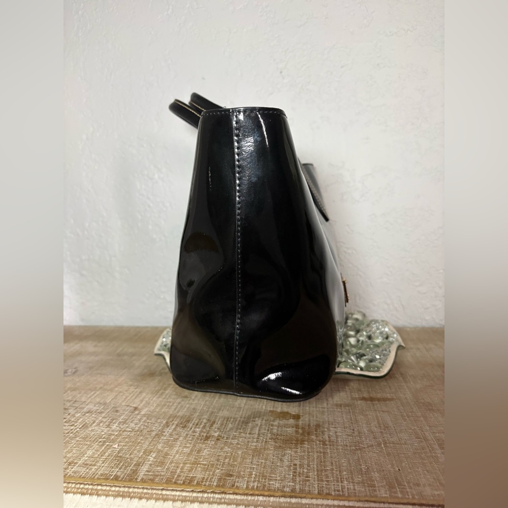 Dooney & Bourke Black Patent Leather Tote Bag Medium Shoulder Handbag-EUC! - Picture 7 of 10